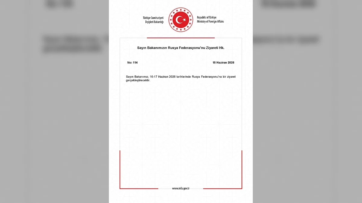 Dışişleri Bakanı'ndan Rusya Federasyonu'na Resmi Ziyaret