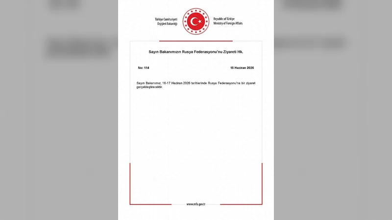 Dışişleri Bakanı'ndan Rusya Federasyonu'na Resmi Ziyaret - Görsel 1