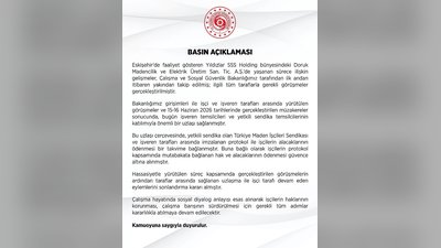 Çalışma ve Sosyal Güvenlik Bakanlığı'ndan Basın Açıklaması