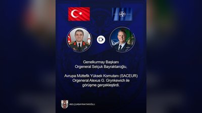 Orgeneral Selçuk Bayraktaroğlu, SACEUR Komutanı Grynkewich ile Görüştü