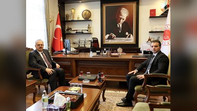 Ankara Valisi Yakup Canbolat'tan Personel Genel Müdürü Sarı'ya Ziyaret