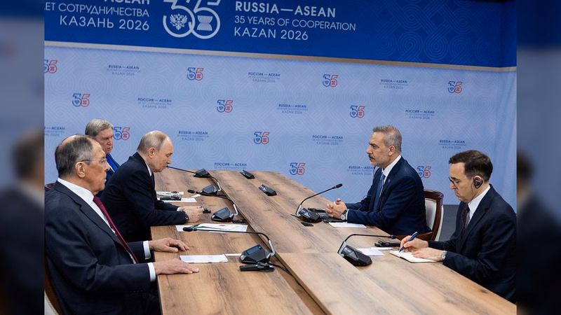Hakan Fidan, Putin ile Kazan'da Bir Araya Geldi - Görsel 1