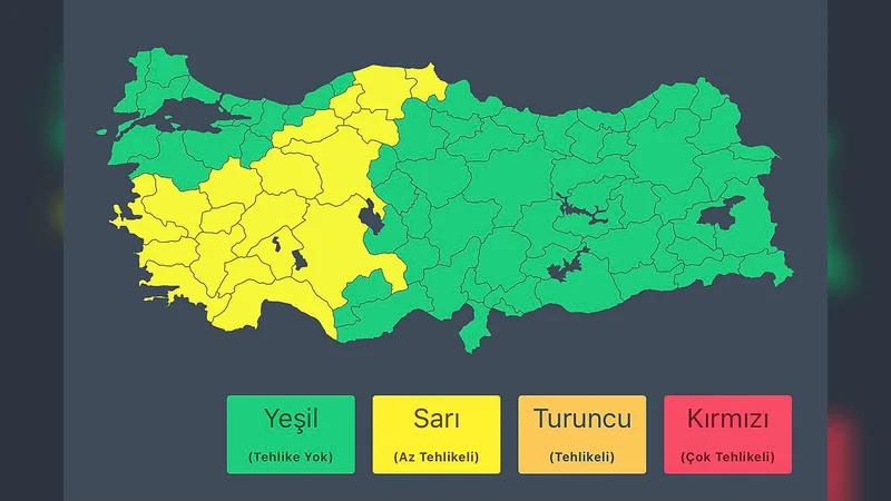 İçişleri Bakanlığı'ndan 18 Haziran İçin Kuvvetli Yağış Uyarısı