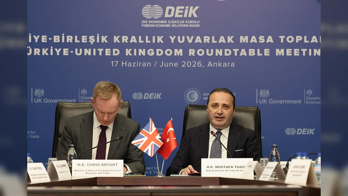 Türkiye ve Birleşik Krallık Arasında 40 Milyar Dolarlık Ticaret Hedefi