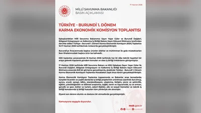 Türkiye ve Burundi Arasında 1. Dönem KEK Toplantısı Yapıldı