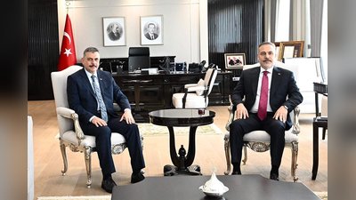 İçişleri Bakanı Mustafa Çiftçi ve Hakan Fidan Bir Araya Geldi