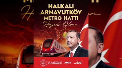 İstanbul'da Halkalı-Arnavutköy Metro Kesimi Hizmete Giriyor